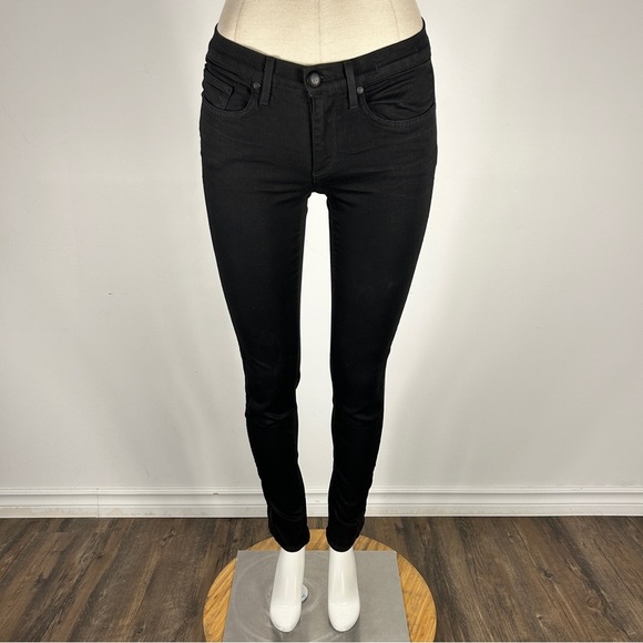 Juicy Couture Midnight Black Skinny Jeans Size 27 - Picture 1 of 10